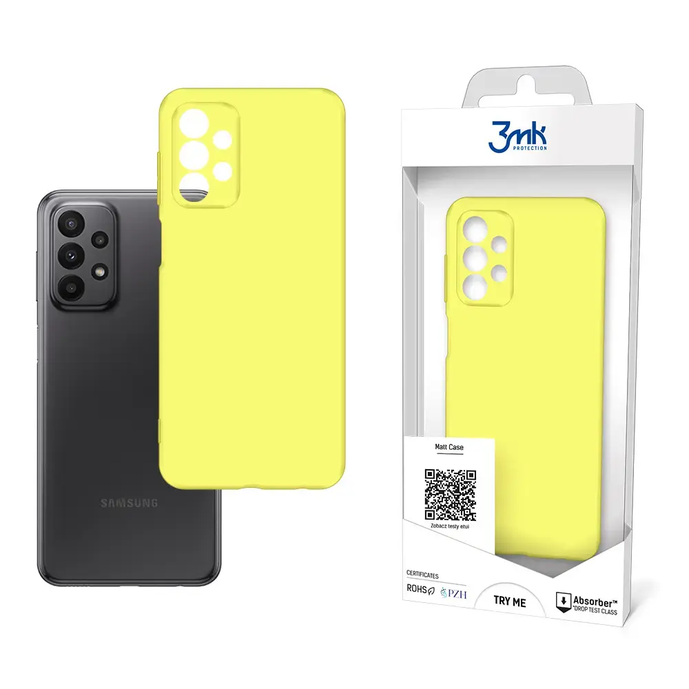 Samsung Galaxy A23 4G - 3mk Matt Case lime