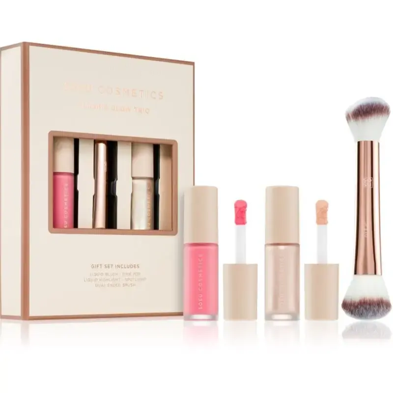 SOSU Cosmetics Blush & Glow Trio Face Gift Set 1pc