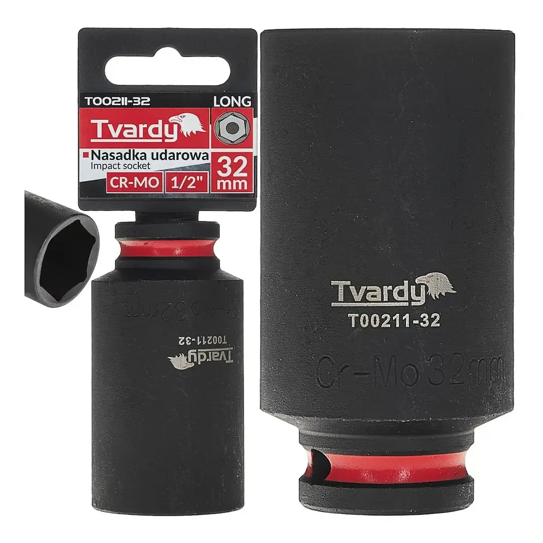 Deep impact socket 1/2" 6PT 32mm CR-MO