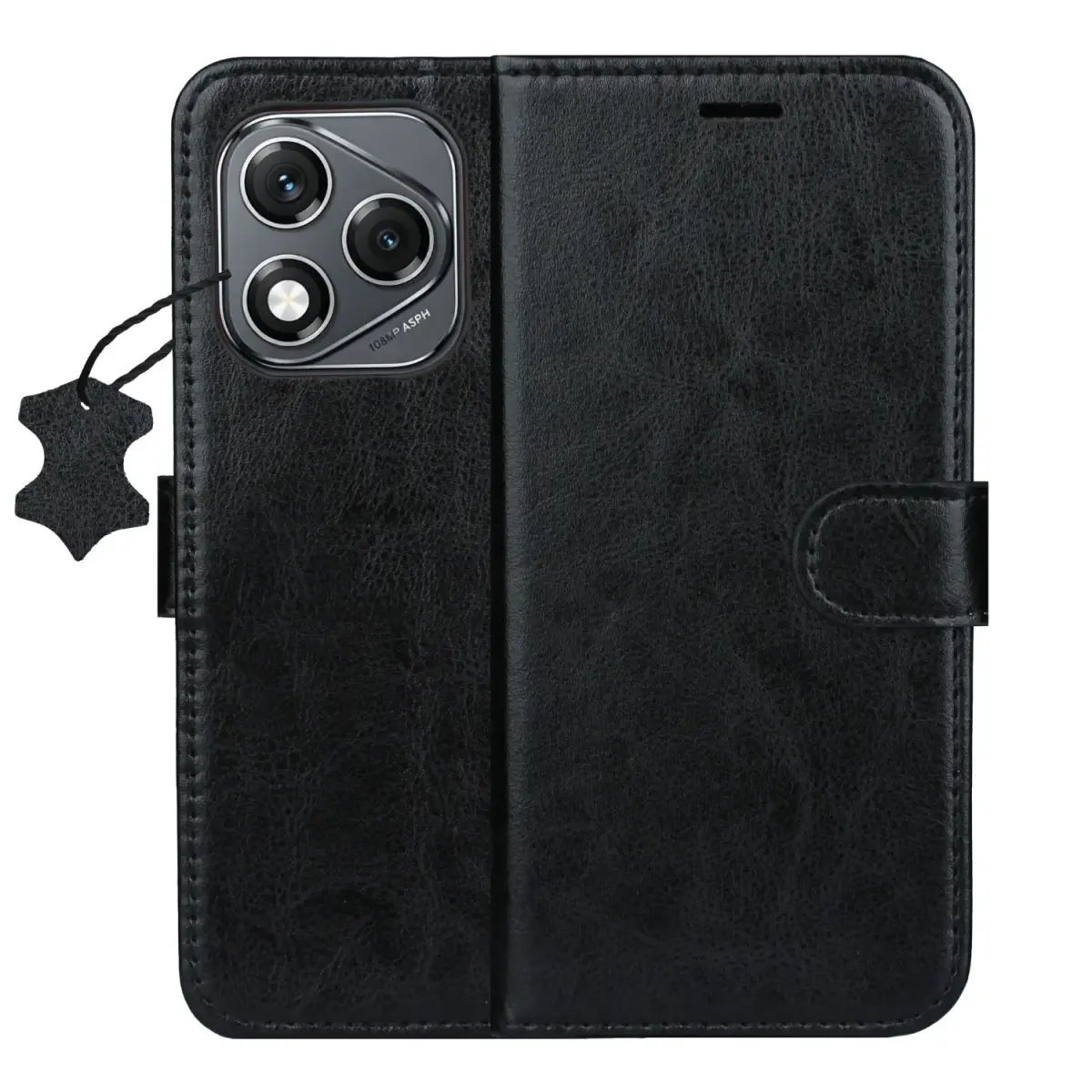 Smart Luxe leather case for Honor 400 Lite black