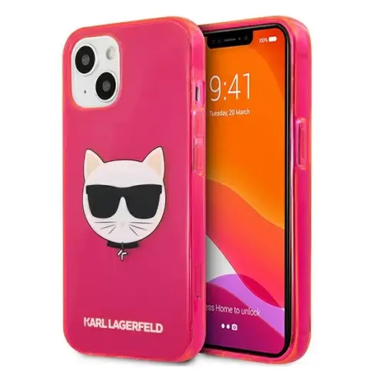  Karl Lagerfeld KLHCP13MCHTRP Choupette чехол для телефона Apple iPhone 13 розовый
