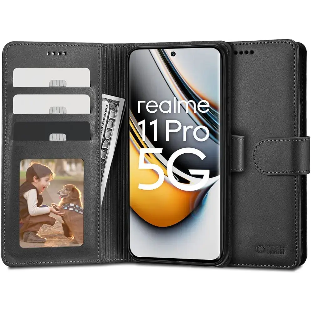 Tech-Protect Wallet case for Realme 11 Pro 5G | 11 Pro+ 5G - black