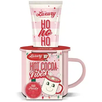 Hand Care Set in a Cup (Christmas Sweets, Cocoa & Vanilla) - Gift set of hand cream.