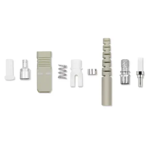 Qoltec SC fiber connectors | Multimode | 2.0mm | Mounting set | 200pcs.