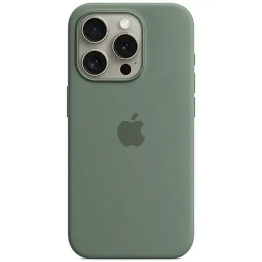 Etui Apple MT1X3ZM|A iPhone 15 Pro Max 6.7" MagSafe zielony cyprysowy|cypress Silicone Case