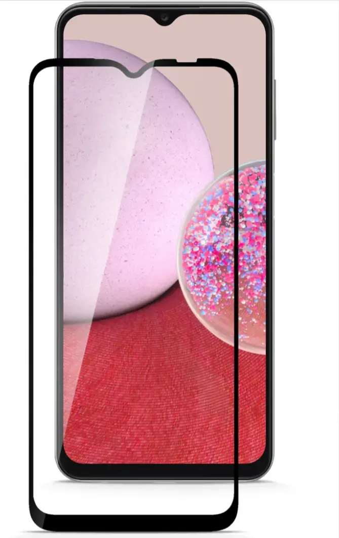 Fusion pilnam ekrānam 5D aizsargstikls telefonam Samsung Galaxy A14 4G | A14 5G melns