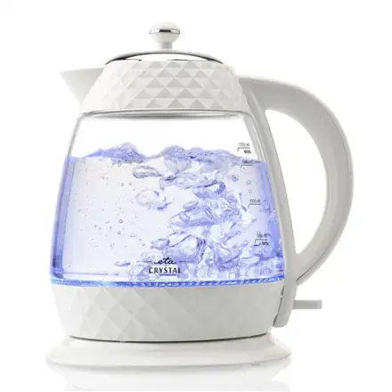 ETA Crystal Kettle ETA315490010 Electric  2200 W  1.7 L  Glass  360 degrees  rotational base  Glass|White