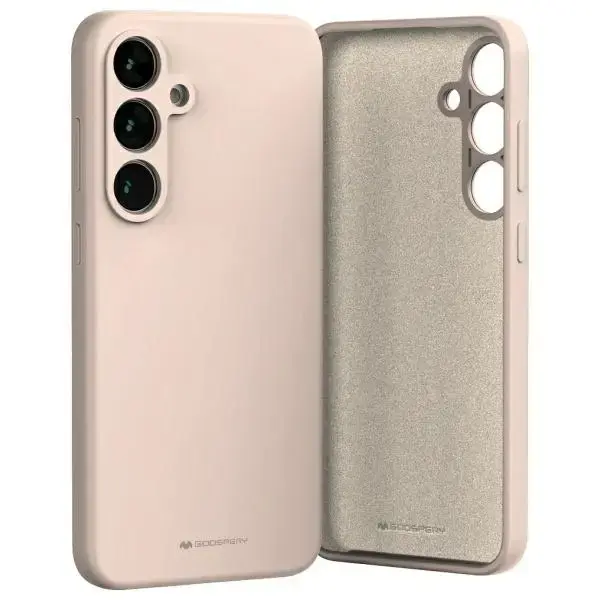 Mercury Silicone telefona maciņš Samsung Galaxy S24 FE rozā
