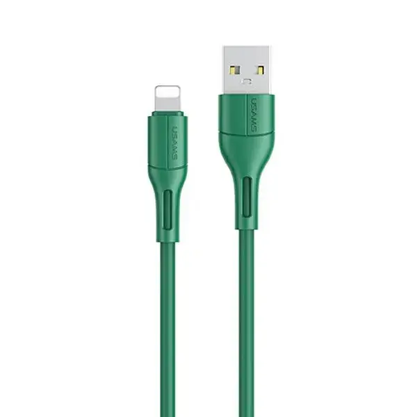 USAMS U68 SJ500USB04 datu pārraides un uzlādes vads | USB-A uz Lightning | 10W | 1m | zaļš
