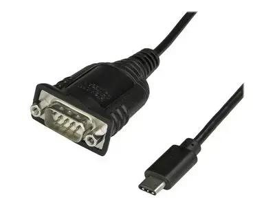 StarTech.com USB C to Serial Adapter Cable 16" (40cm), USB Type C to RS232 (DB9) Converter Cable, USB-C Serial Cable for PLCs, Scanners, Receipt Printers, Male|Male, Windows|macOS|Linux - Up to 921.6 Kbps Baud - USB | serial cable - DB-9 to 24 pin USB-C -