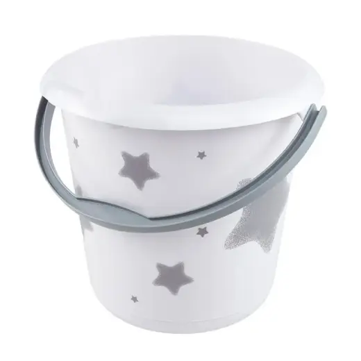 Ведро deco 10 л Ilvie "Звезды" Ø30x28 см белое
