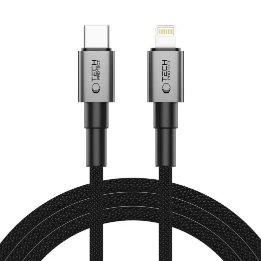 Tech-Protect Ultraboost DNA data transfer and charging cable | USB-C to Lightning | 27W | 2m | gray