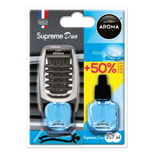 Car air freshener AROMA SUPREME DUO AQUA