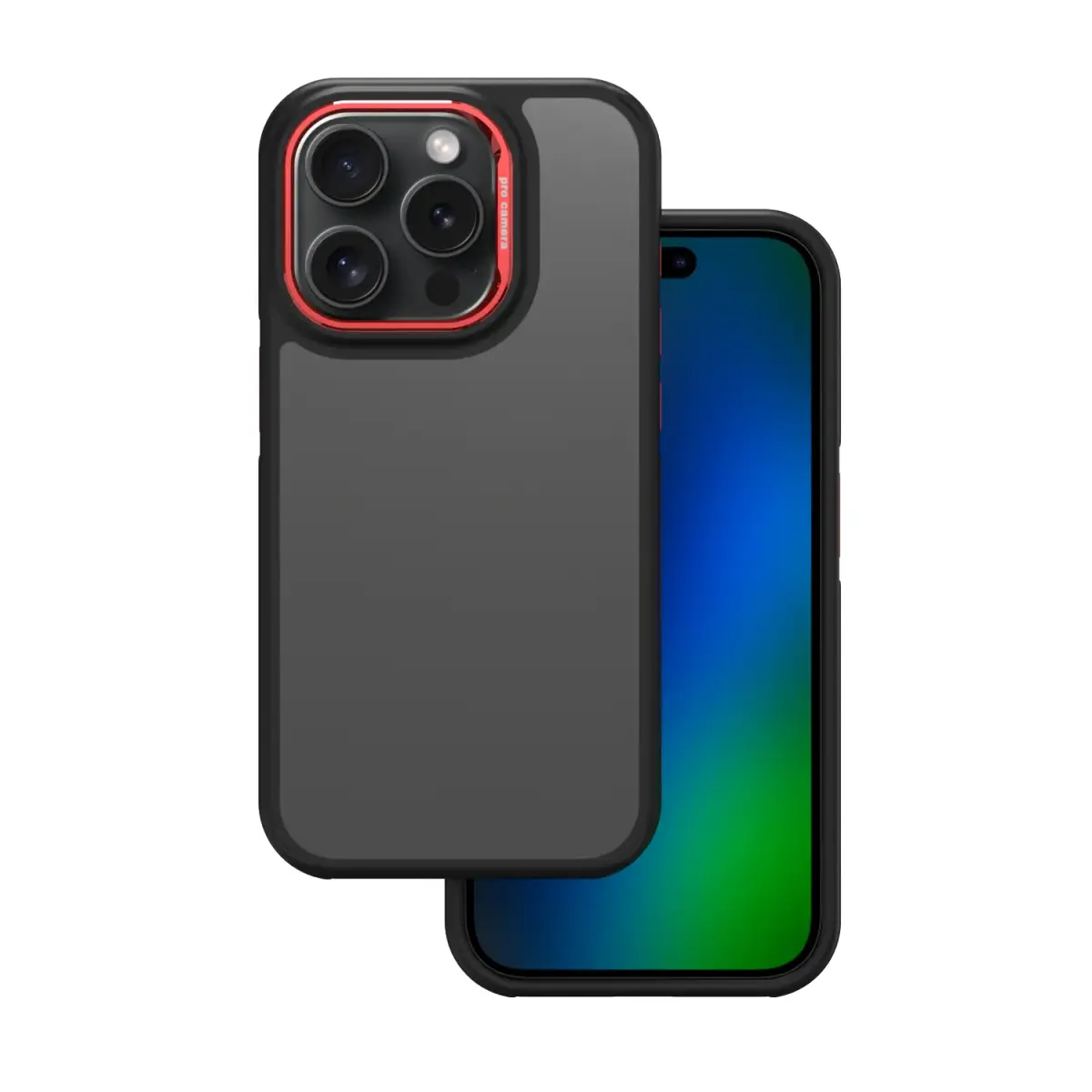 Crystal Black case for Xiaomi Redmi Note 14 5G (Global) red
