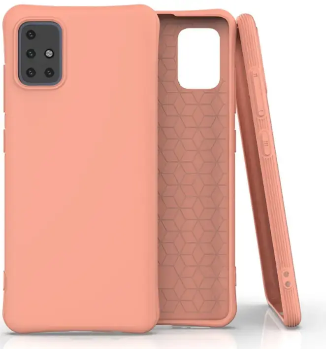 Fusion Solaster Back Case Silicone Case For Samsung A515 Galaxy A51 Orange
