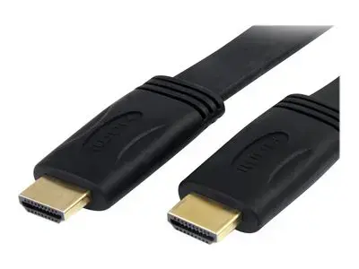 StarTech.com 6 ft Flat High Speed HDMI Cable with Ethernet - Ultra HD 4k x 2k HDMI Cable - HDMI to HDMI M|M - Flat HDMI Cable (HDMIMM6FL) - HDMI with Ethernet cable - 1.8 m