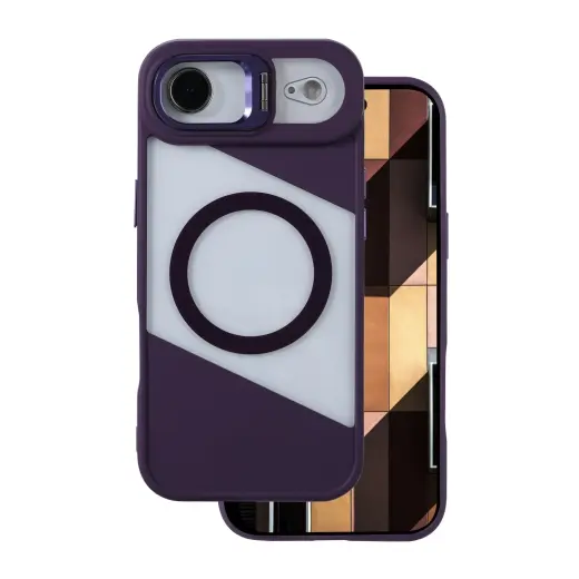 Fusion Mag phone case with MagSafe support for iPhone 17 Air purple