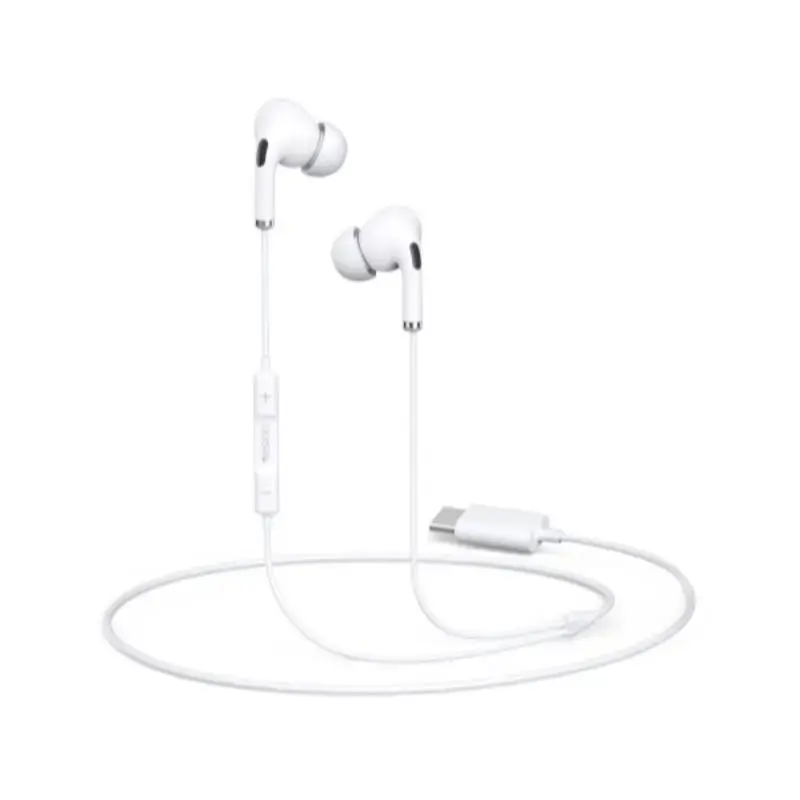 YESIDO IN-EAR HEADPHONE YH35 TYPE-C 120CM WHITE