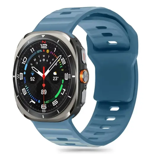 СИЛИКОНОВАЯ ЛИНИЯ TECH-PROTECT SAMSUNG GALAXY WATCH ULTRA (47 ММ) MONTEGO BLUE