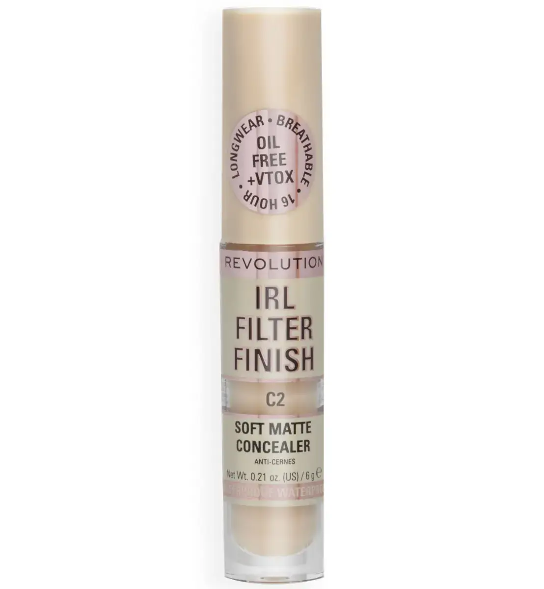 Makeup Revolution, IRL Filter Finish, Cover Dark Spots, Cream Concealer, C2, 6 g