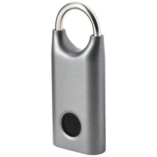 Lexon Nomaday fingerprint padlock gun metal