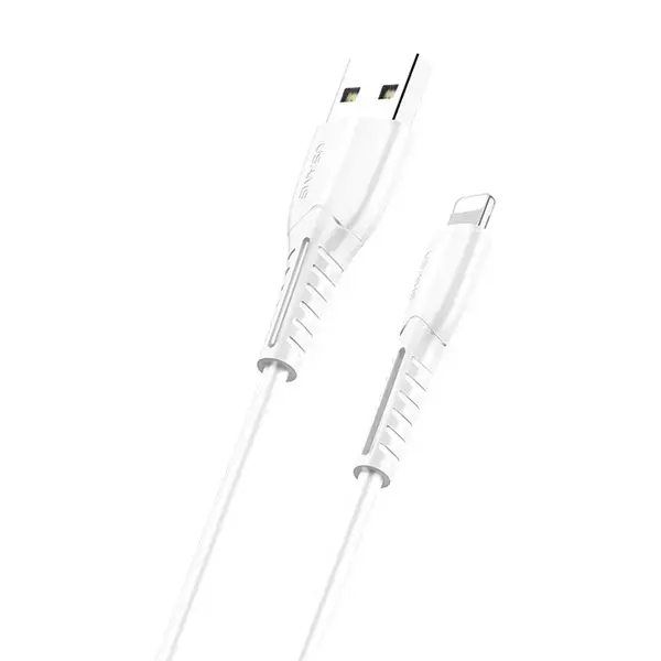 USAMS SJ364USB02 datu pārraides un uzlādes vads | USB-A uz Lightning | 10W | 1m | balts