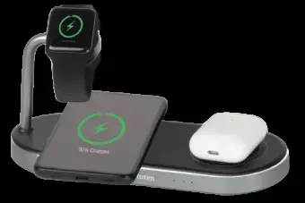 Verbatim WCS-03 Dual Charging Pad | 65W | PD | QC | GaN | USB-A | 2x USB-C | with USB-C cable included | black