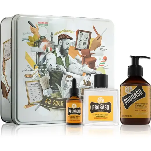 Klas Ical Gift Set Beard Products with the Scent of Wood and Spices Wood & Spice