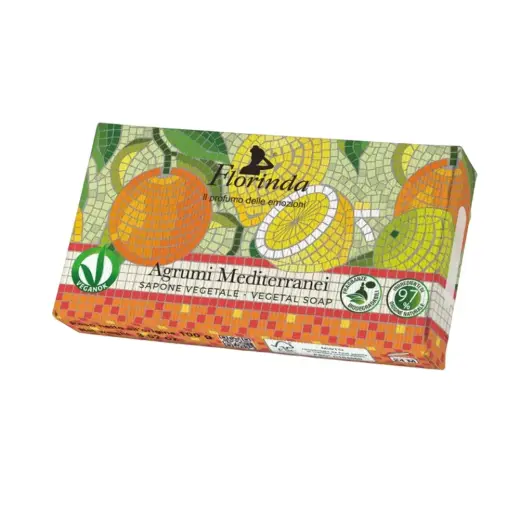 Florinda, Argumi Mediterranei, Vegan, Hydrating, Scented Soap Bar , Body, 100 g