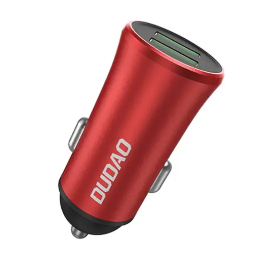 Dudao R6S Dual Fast Charge Premium Auto Lādētājs 12 | 24V | 3.4A Sarkans