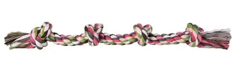 Rotaļlieta suņiem : Trixie Denta Fun Playing Rope, 54cm, cotton mix