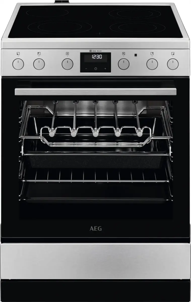 AEG 5000.sērijas SurroundCook keramikas plīts, 59.6cm, nerūsējoša tērauda