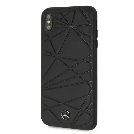Mercedes telefono dėklas, skirtas iPhone XS Max, juodas