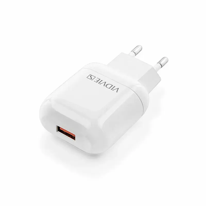 Vidvie CE12 2.4A tīkla lādētājs 1xUSB balts