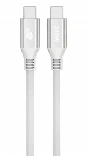 Cable USB C - USB C 1m 240W white