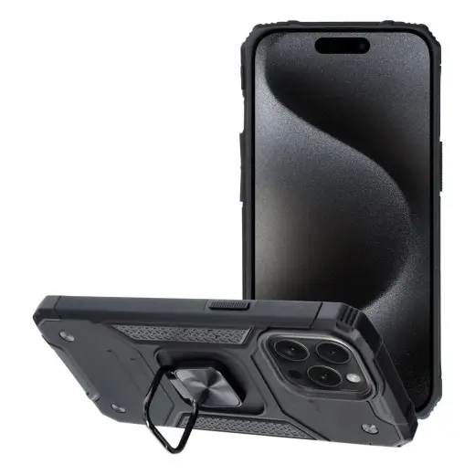 NITRO telefono dėklas iPhone 15 Pro Max juodas