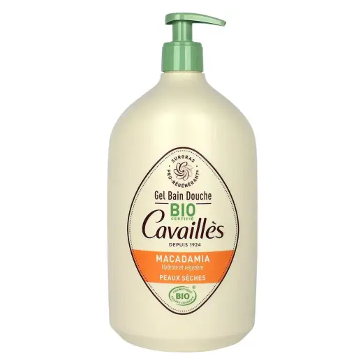 Roge Cavailles, Bio, Macadamia, Regenerating, Shower Oil, For Dry Skin, 1000 ml