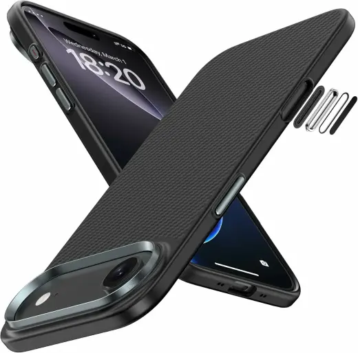 Benks Magnetic Armor Pro Kevlar Metal Frame maciņš telefonam iPhone 17 Air melns