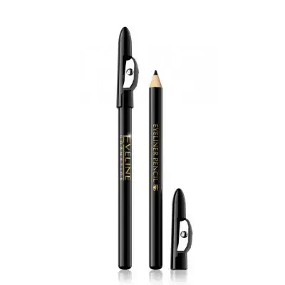 Eveline Cosmetics Eyeliner Long Lasting Eye Pencil with Sharpener Black Color 1 G