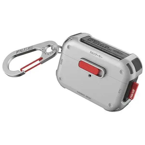 Skinarma case Mecha AirPods Pro 2 chrome