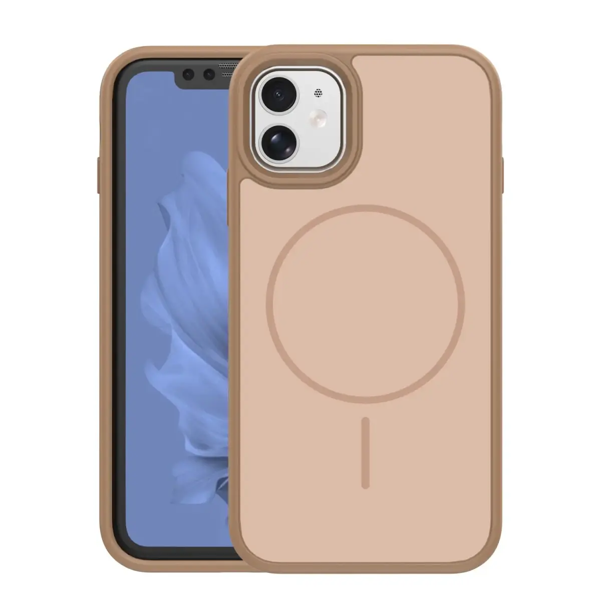 Frame Thin Mag maciņš ar MagSafe atbalstu telefonam iPhone 11 brūns