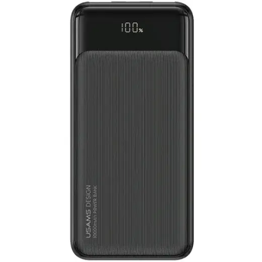 USAMS XY Series 10KCD19801 (US-CD198) external battery (powerbank) | 10000 mAh | 10W | USB-C, USB-A | black