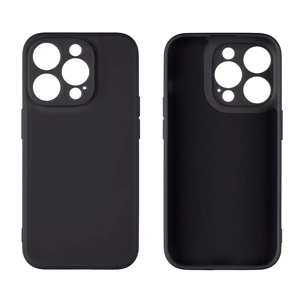 OBAL:ME Matte TPU Case for Apple iPhone 15 Pro Black