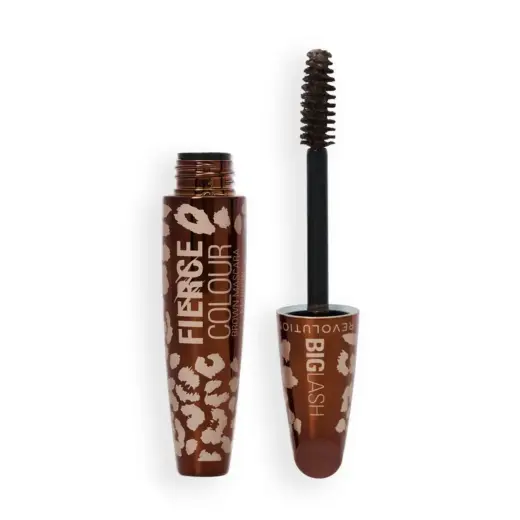 Makeup Revolution, Big Lash Fierce, Volume, Mascara, Brown, 9 g