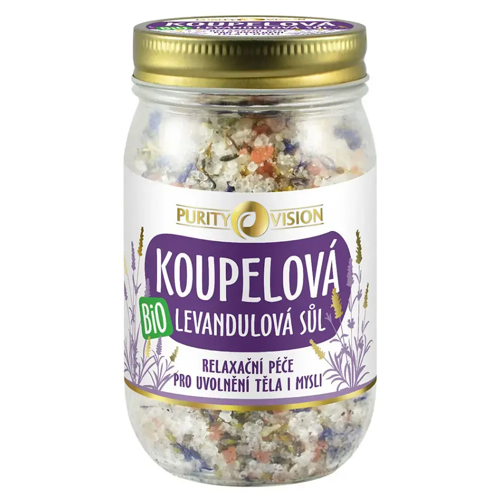 Purity Vision Organic Lavender Bath Salt - 400.0 G