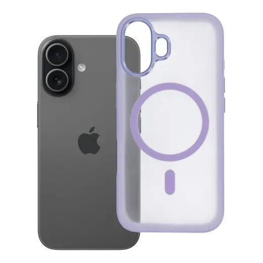 Flexline Mag telefoni ümbris MagSafe toega iPhone 17 lilla