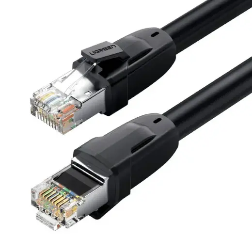 Ugreen NW121 Cat8 CLASSⅠS|FTP Round Ethernet Cable 1.5 M Black