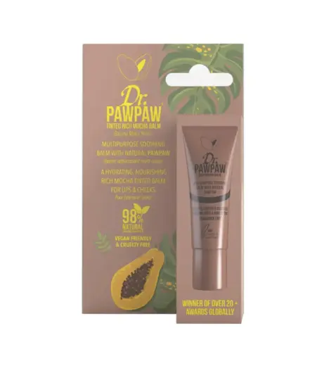 Dr. PawPaw, Multipurpose, Lip & Cheek Balm 2-In-1, Rich Mocha, 10 ml