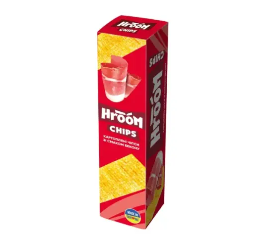 Kartupeļu plāksnes HROOM, ar bekona garšu, 50g