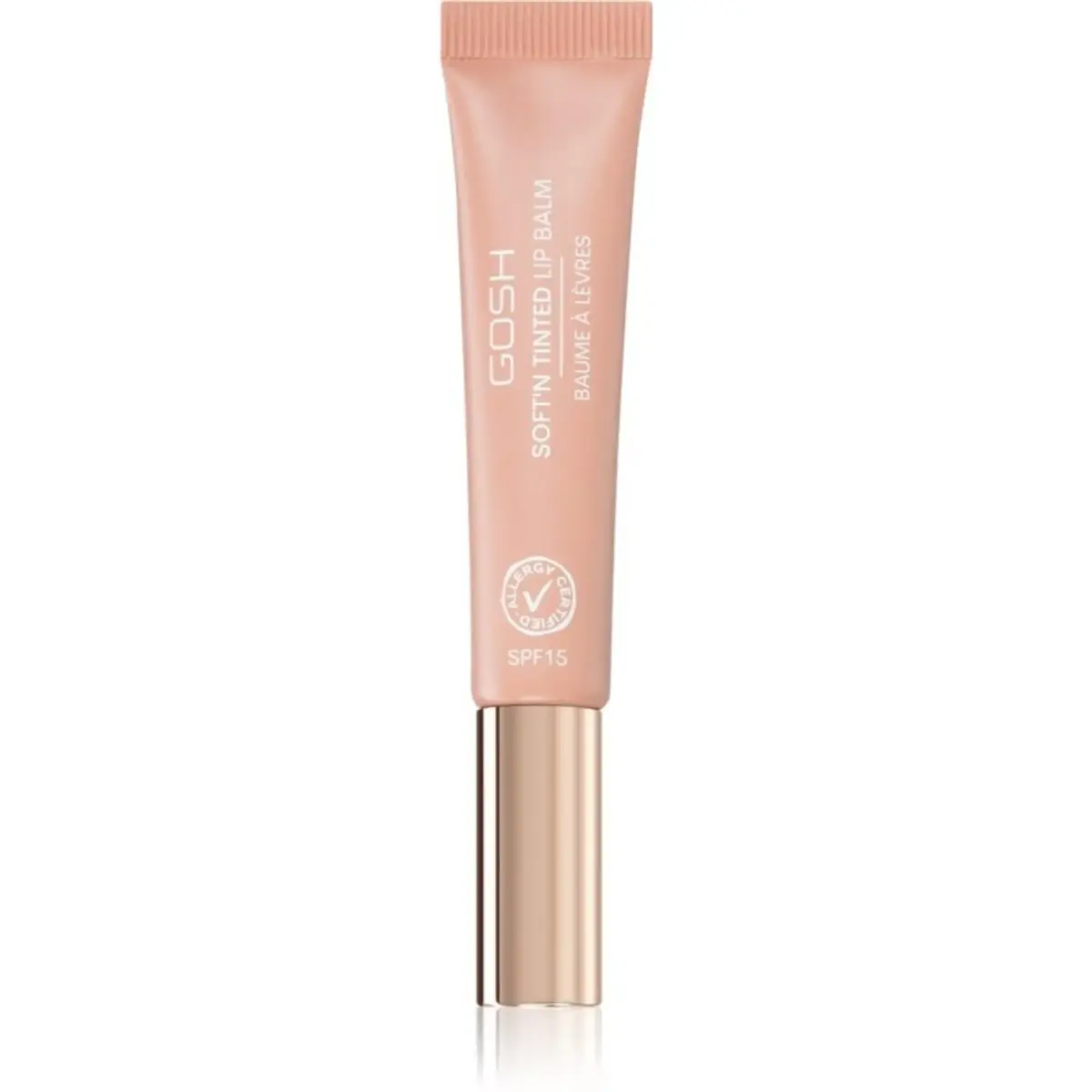 Gosh, Soft'n Tinted, Vegan, semi-transparent, Lip Balm, 002, Nougat, SPF 15, 8 ml